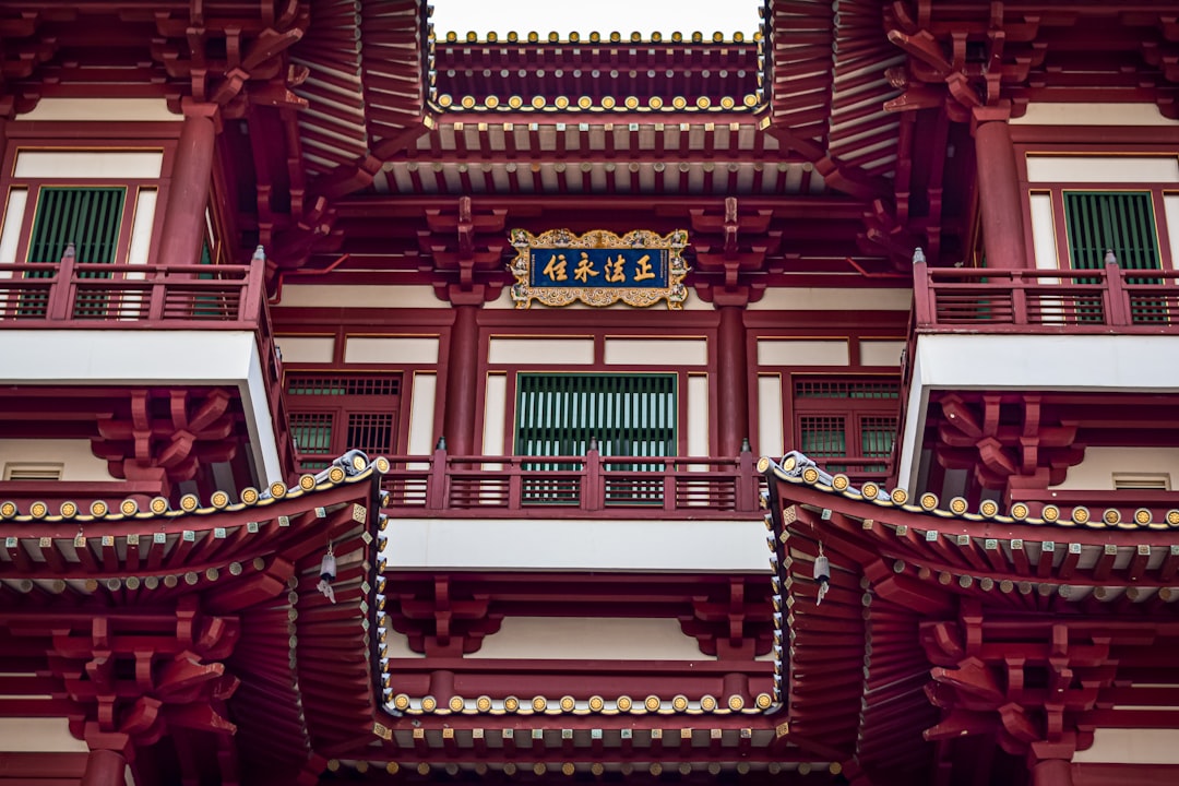 a traditional shrine on the southern islands of Singapore