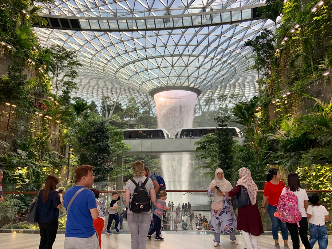 Visitors exploring the galleries of a Peranakan culture museum in Singapore